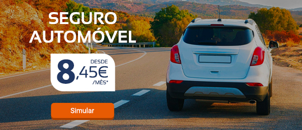 SEGURO AUTOMÓVEL - desde 8,45€/mês